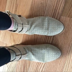 Dolce open backed booties